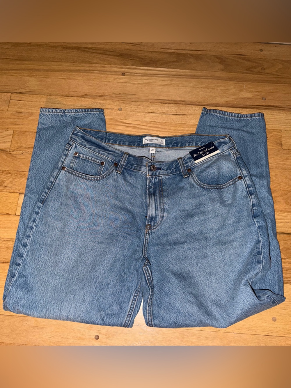 Abercrombie and Fitch tapered loose jeans
